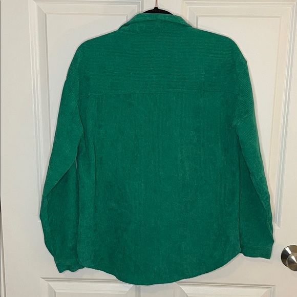 Velvet Heart Corduroy Shacket Green Button Up Overshirt Jacket Women’s S NWOT - Picture 8 of 11